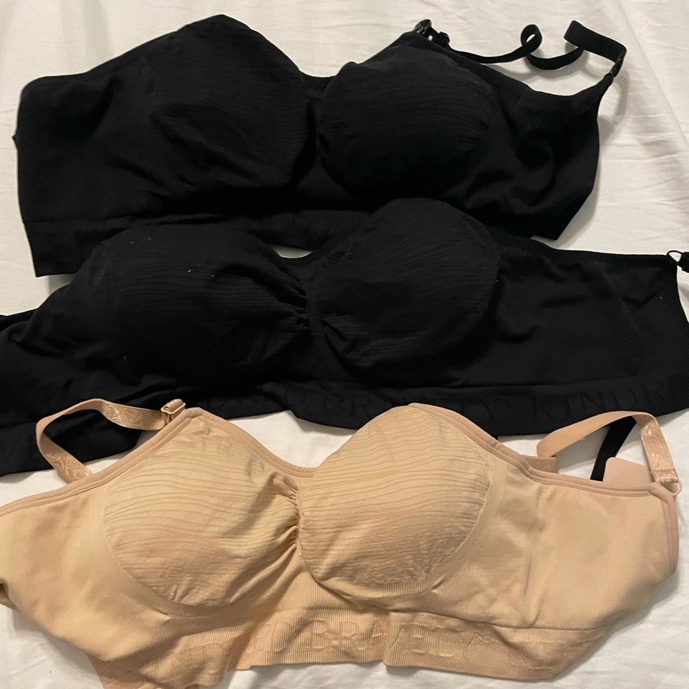 Three Nursing/Pumping bras